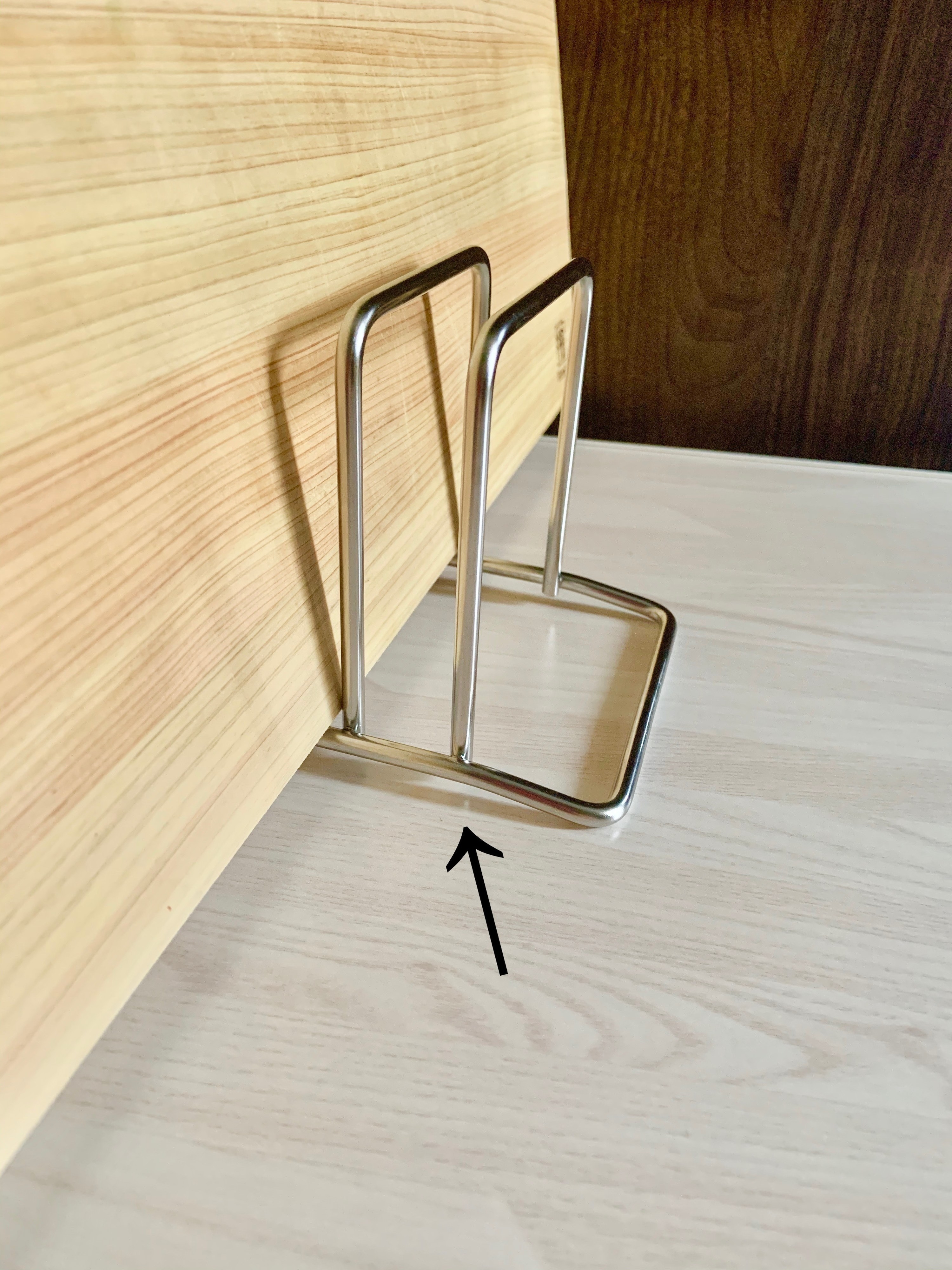 無印良品のおすすめのキッチングッズ「ステンレスまな板スタンド ダブル」