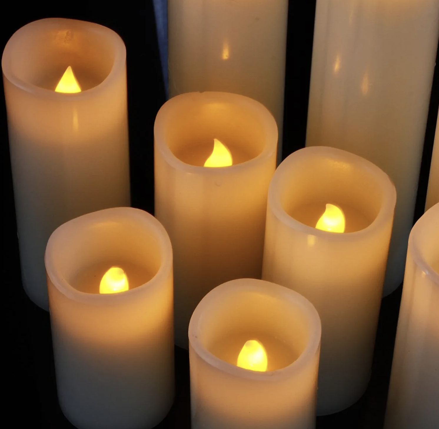 the flameless LED candles
