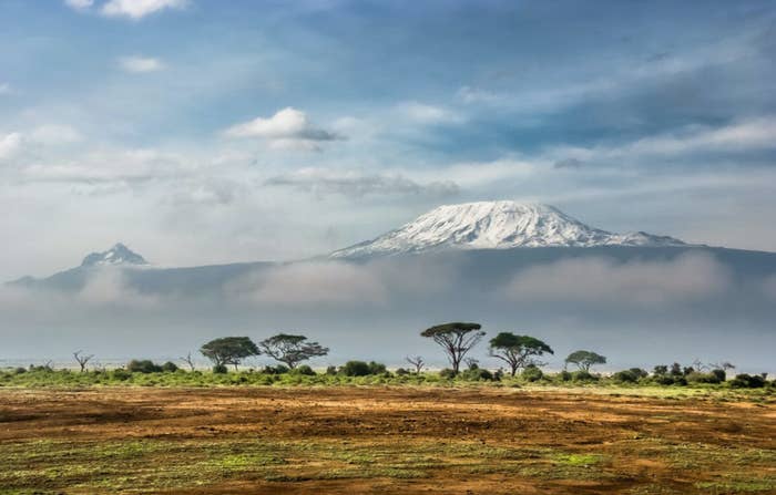Snowcovered Mt Kilimanjaro