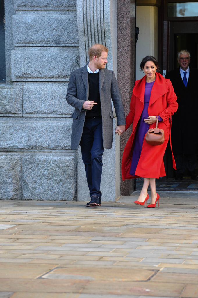Harry and Meghan walking and holding hands