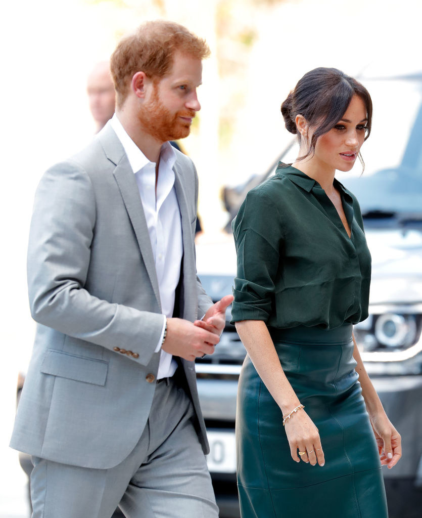 Harry and Meghan walking together