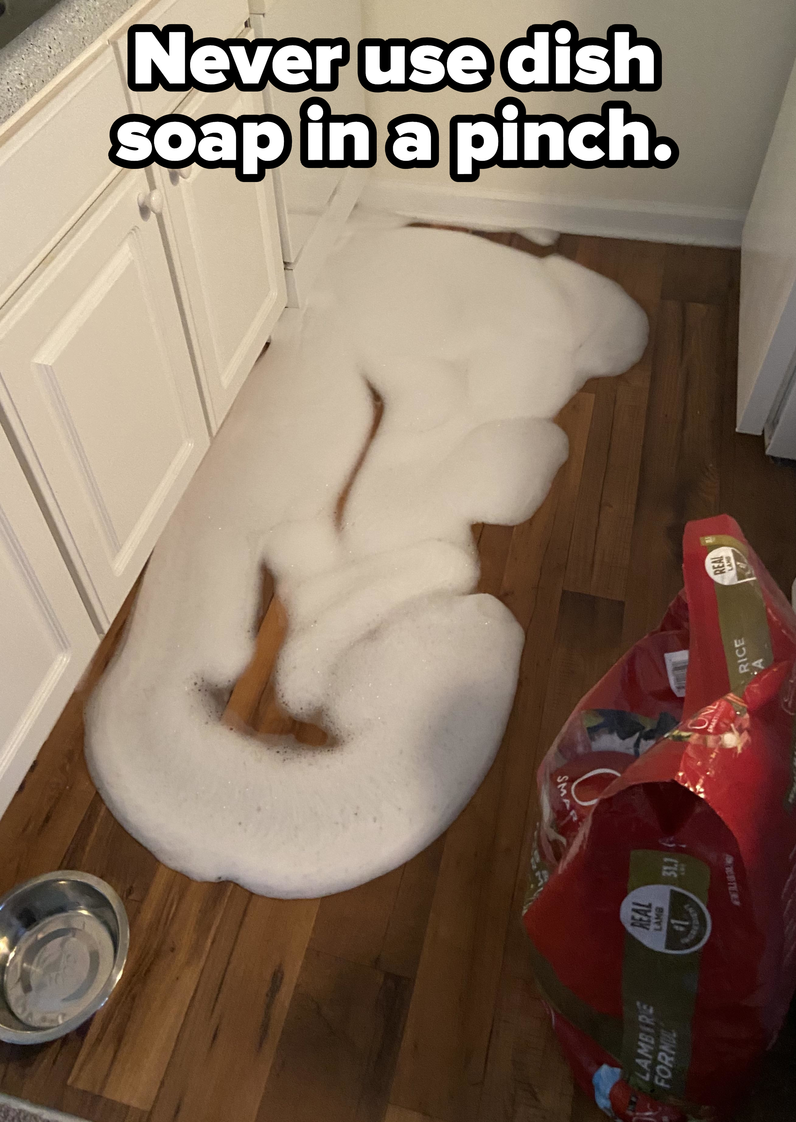 Foam on the floor