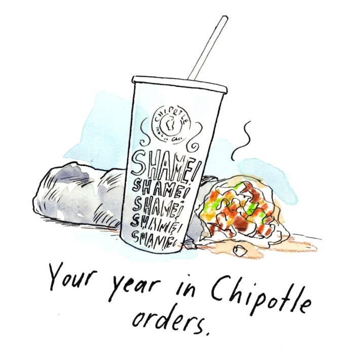an image that reads &quot;Your year in Chipotle orders.&quot;