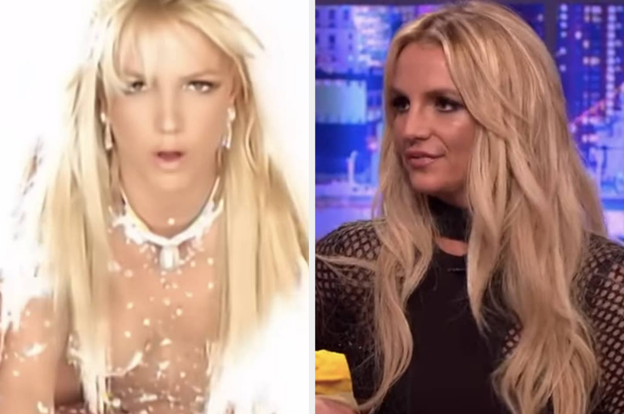 Britney Spears en costume de scène transparant
