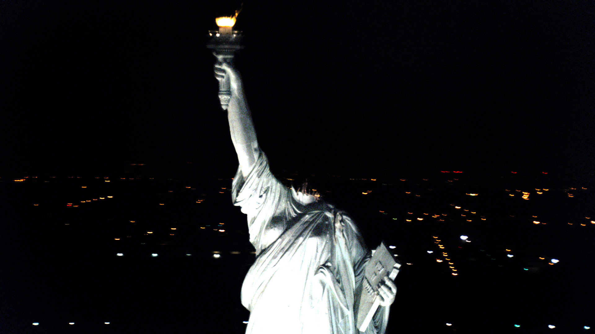 The Statue of Liberty without a head
