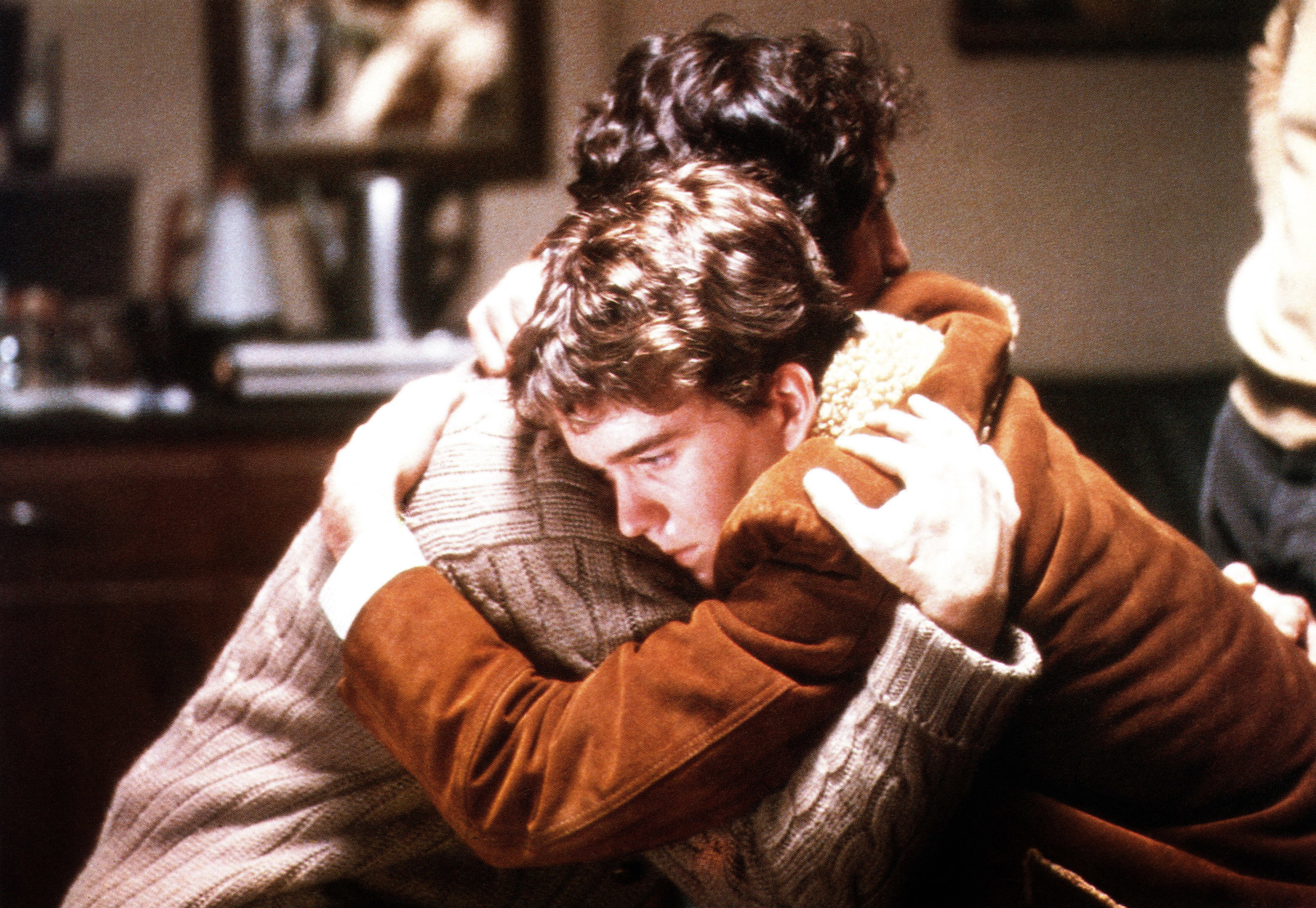 Judd Hirsch and Timothy Hutton hug