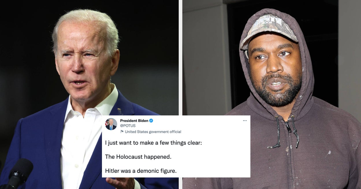 Kanye West Criticized By President Biden Over Antisemitism Kanye West Criticized By President Biden Over Antisemitism