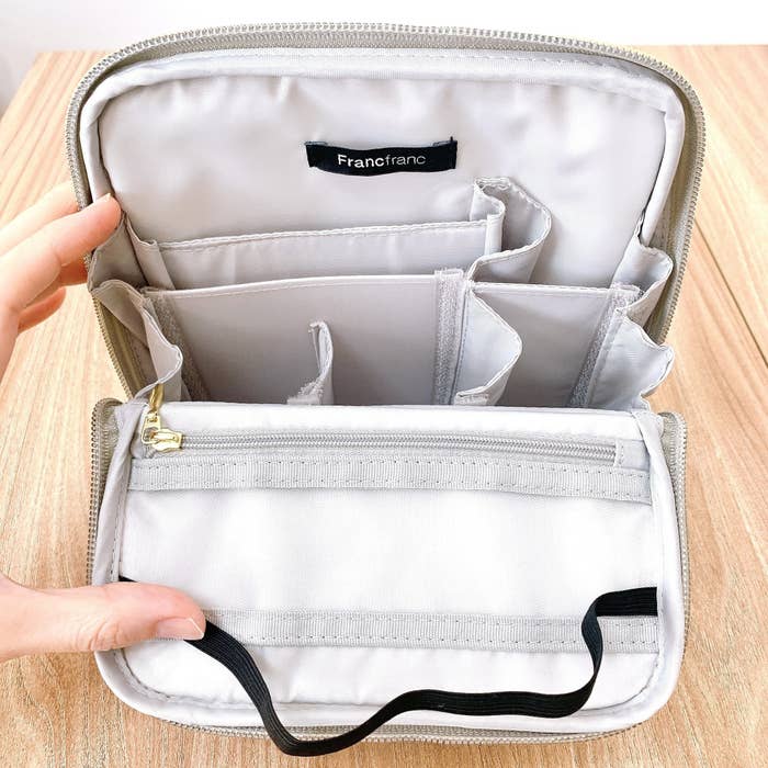 Francfranc(フランフラン)のおすすめの収納アイテム「キルティング ツールペンスタンドポーチ グレー」