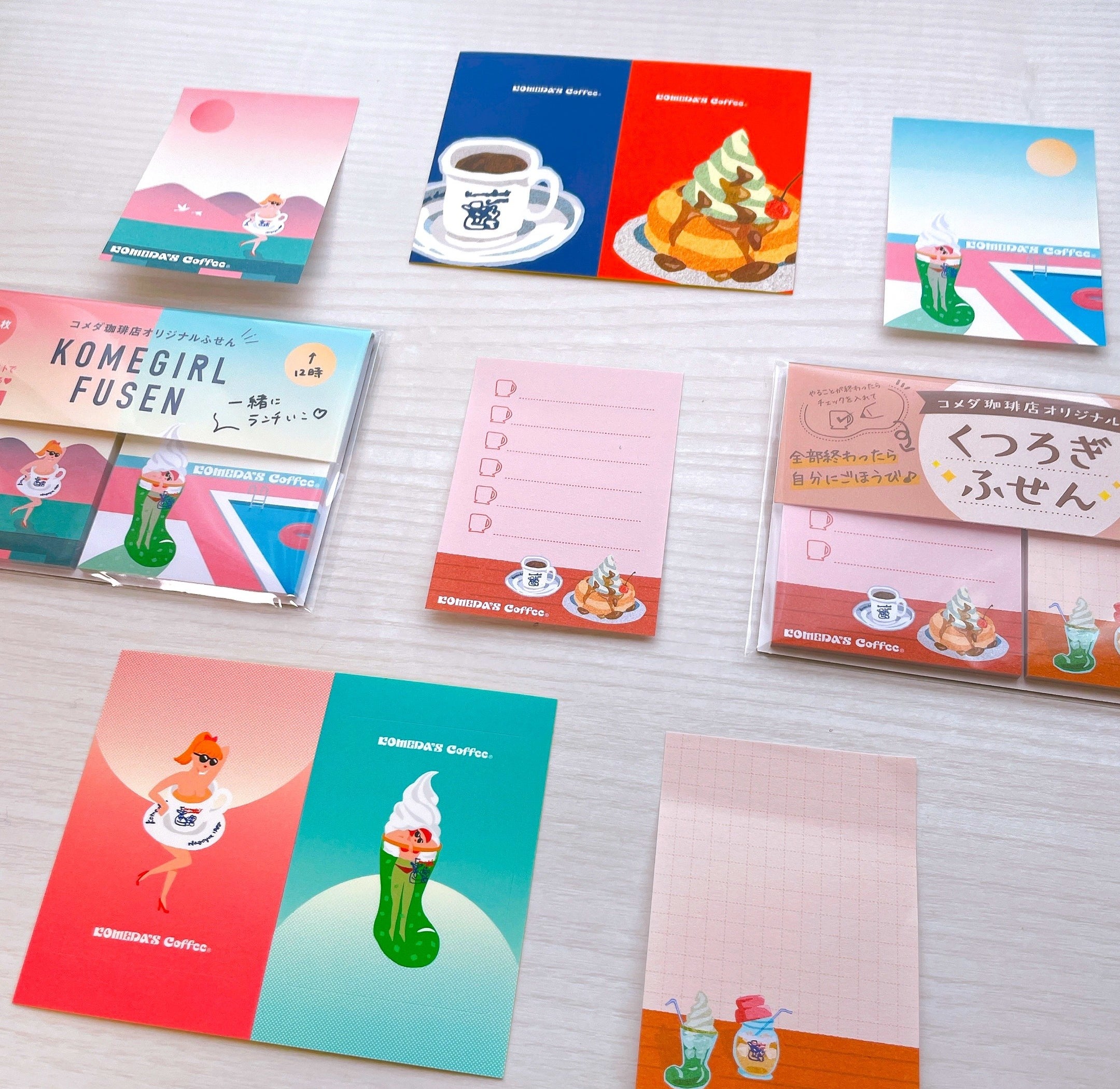 コメダ珈琲店のおすすめ雑貨「ふせん&ステッカー」