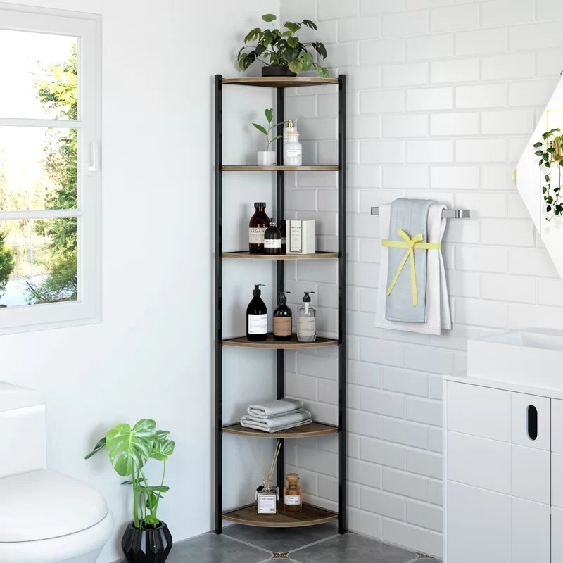 Shelf in bathroom