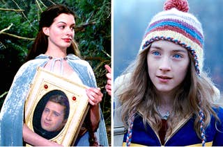 anne hathaway in ella enchanted and saoirse ronan in the lovely bones