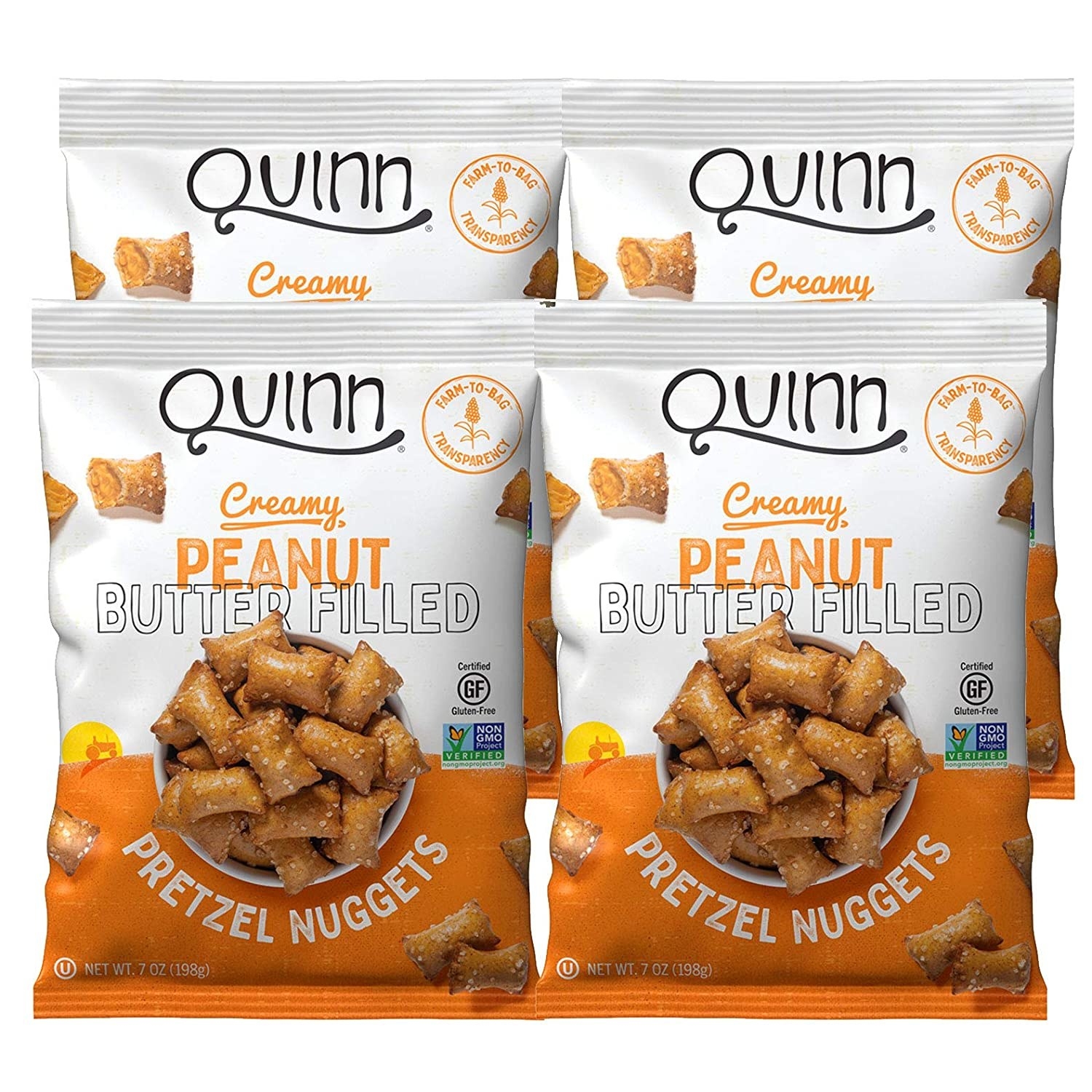 Quinn nut butter-filled pretzels