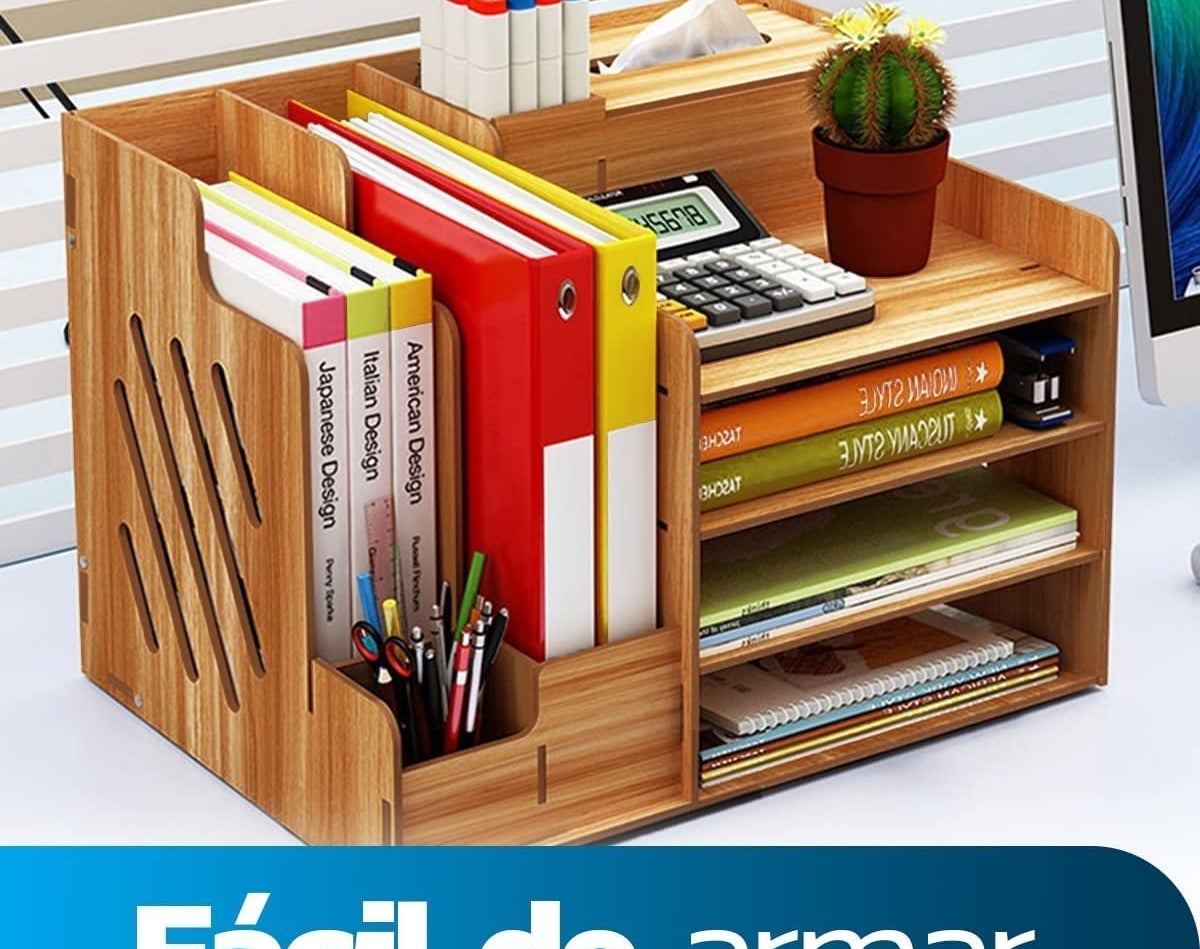 Wood Desk Organizer Gift for Men and Women Office Desk -   Organizador  de escritorio de madera, Escritorio de madera, Organizacion escritorio