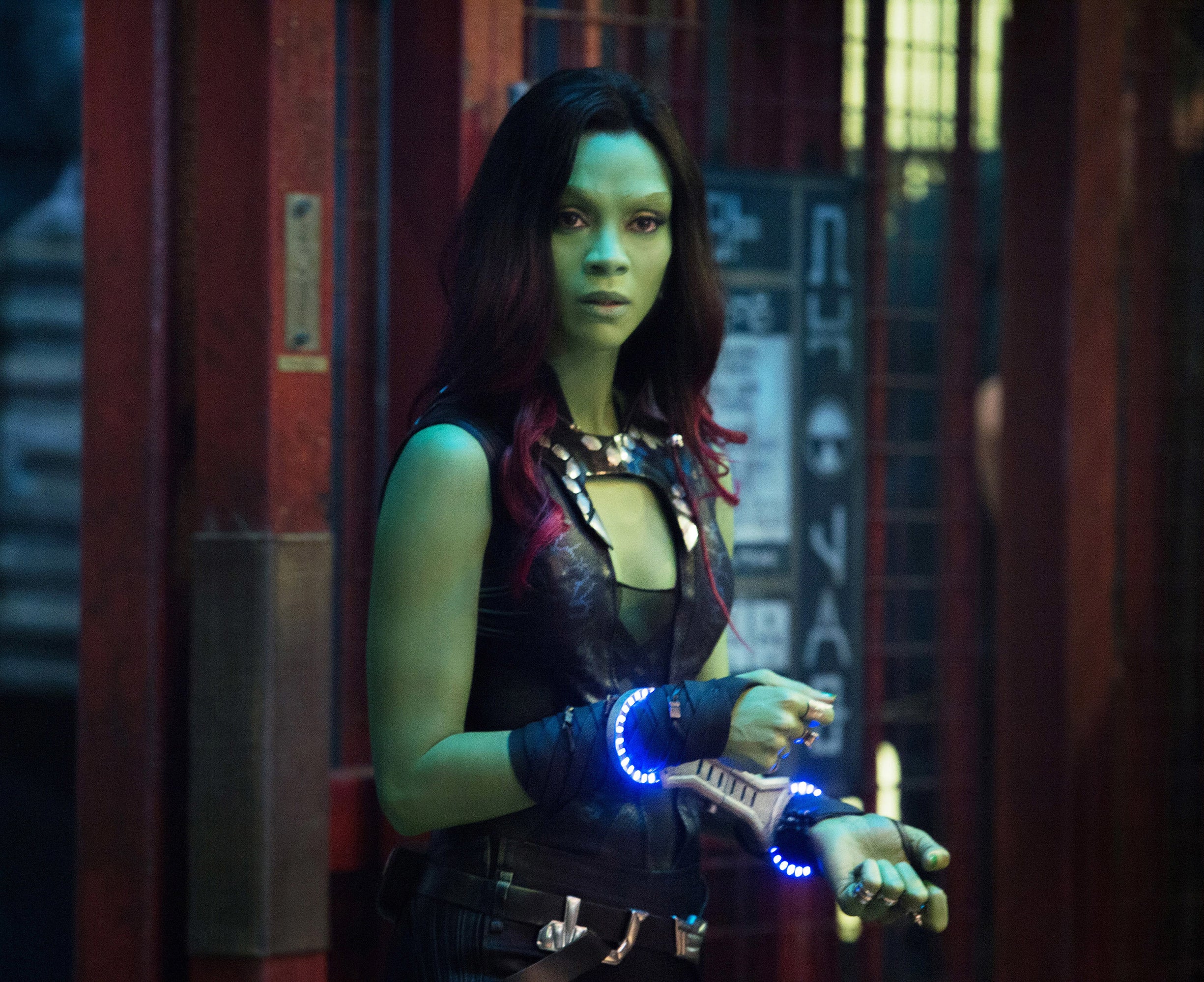 Zoe Saldaña in Guardians of the Galaxy