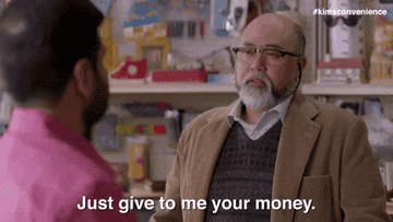 Man in suit asks for money