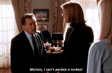 man saying morton i cant pardon a turkey