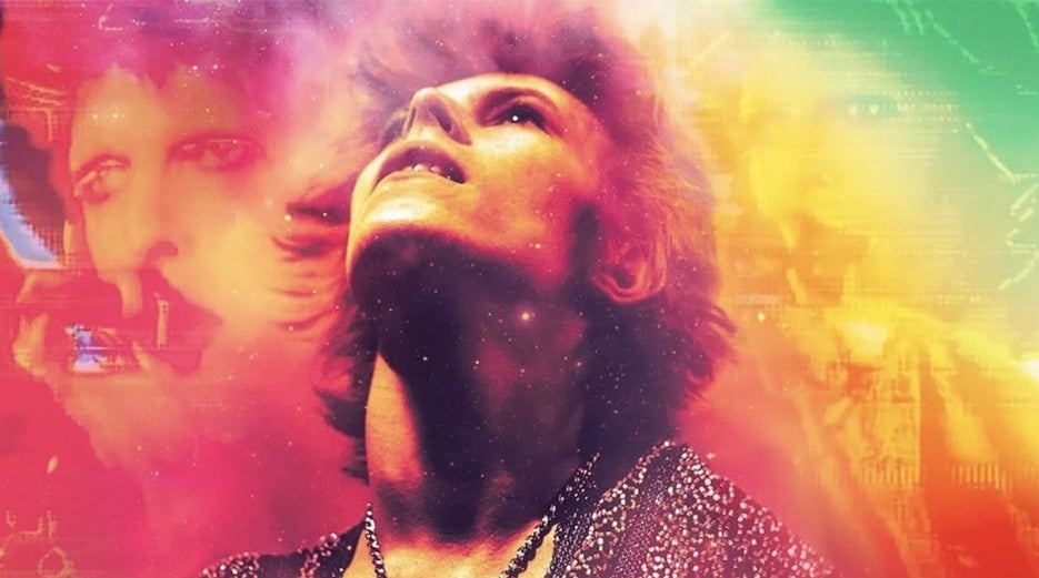 psychedelic picture of bowie