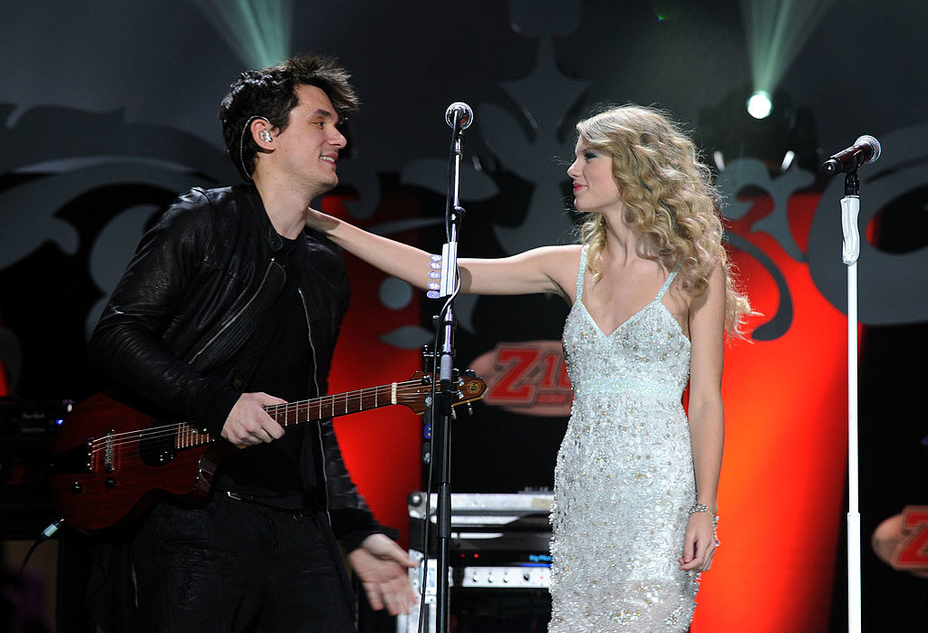 John and Taylor onstage together