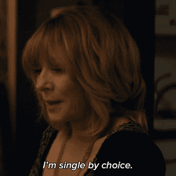 woman saying, i&#x27;m single by choice