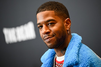 Kid Cudi is pictured on the red carpet
