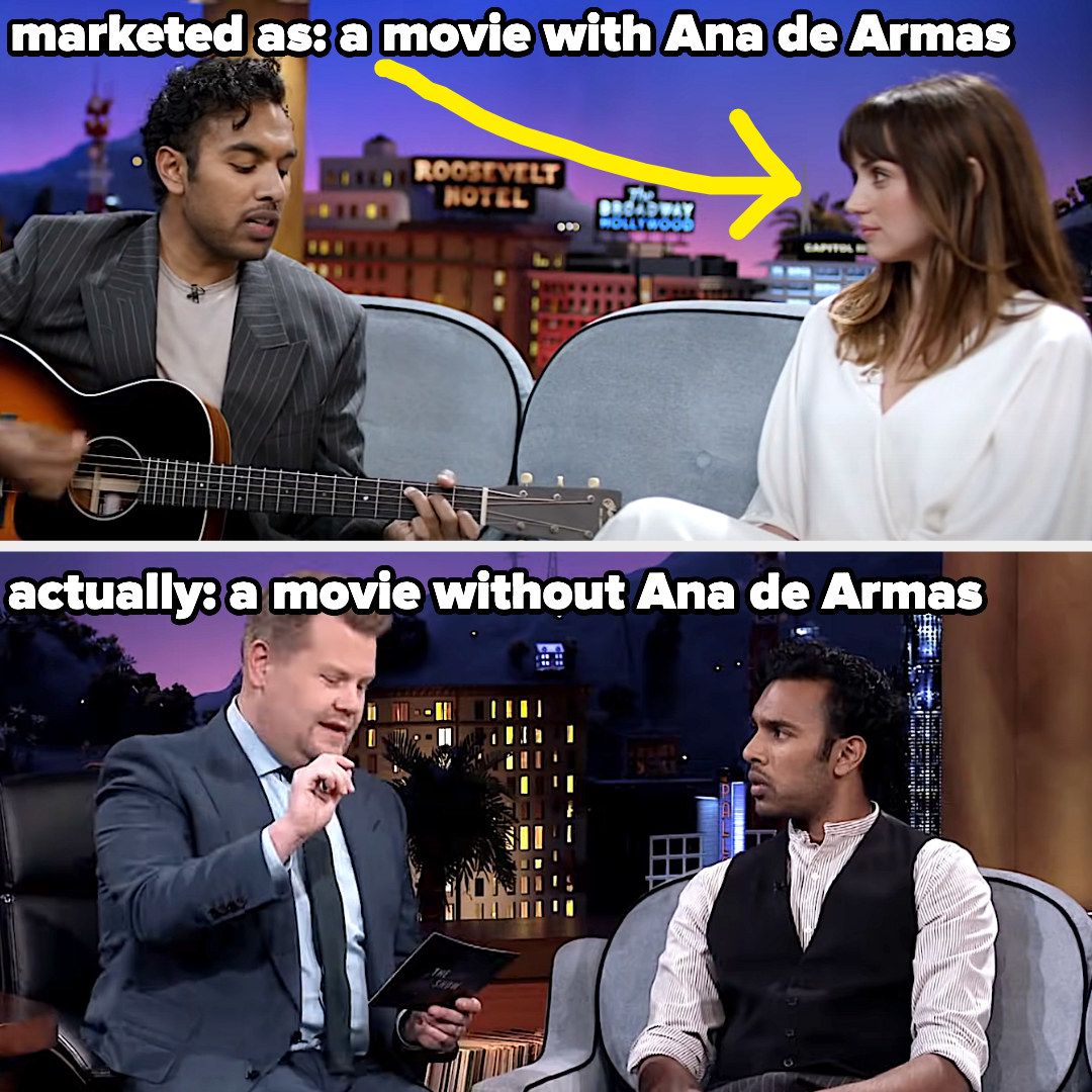 Talk show appearances showing how it was falsely marketed as a movie with Ana de Armas