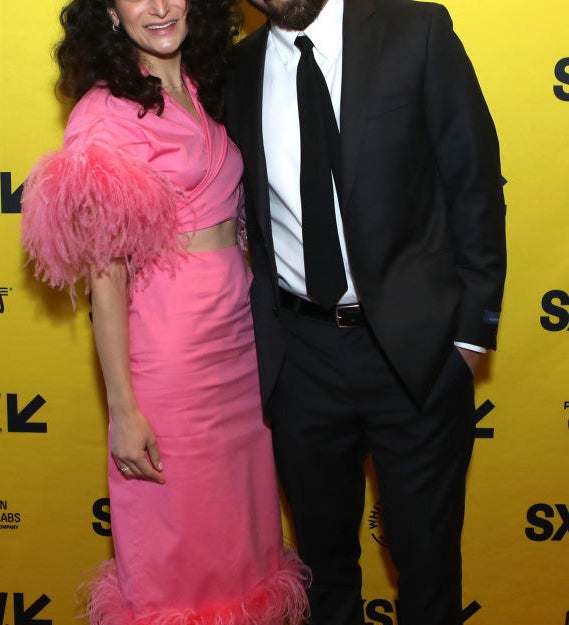 Jenny Slate and Ben Shattuck on the red carpet