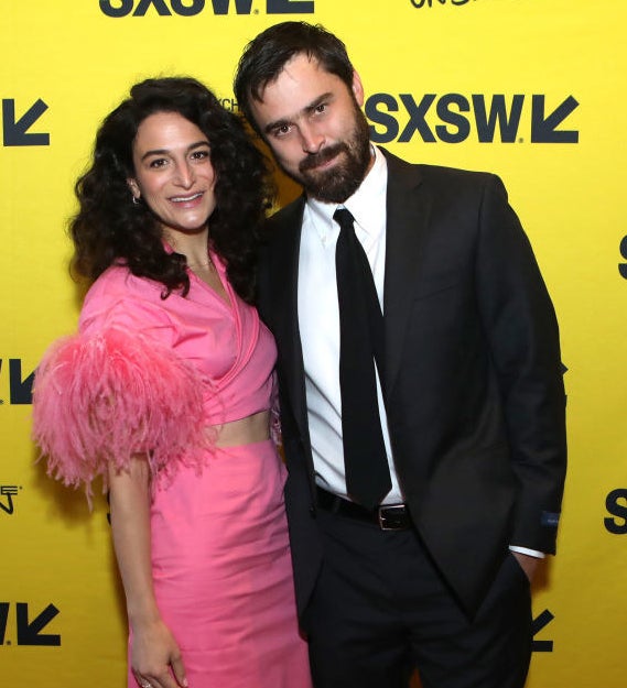 Jenny Slate and Ben Shattuck on the red carpet