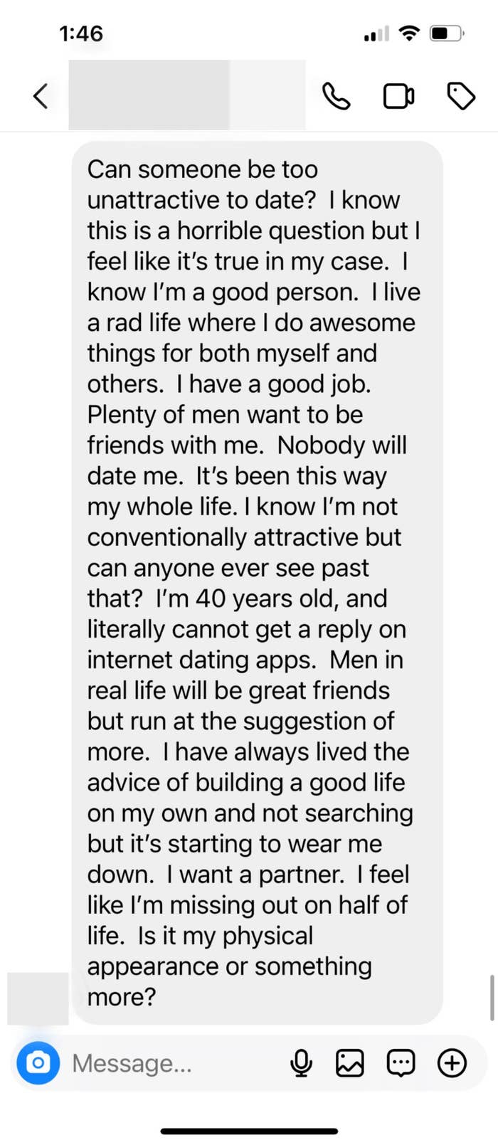 Can Someone Be Too Unattractive To Date?