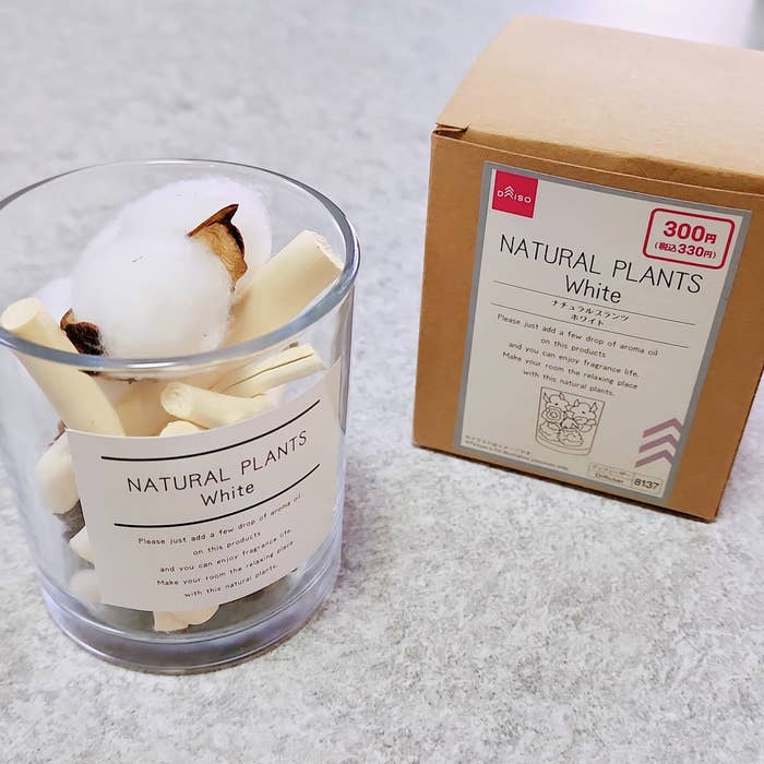 DAISO(ダイソー)のオススメインテリア「ナチュラルプランツ ホワイト」