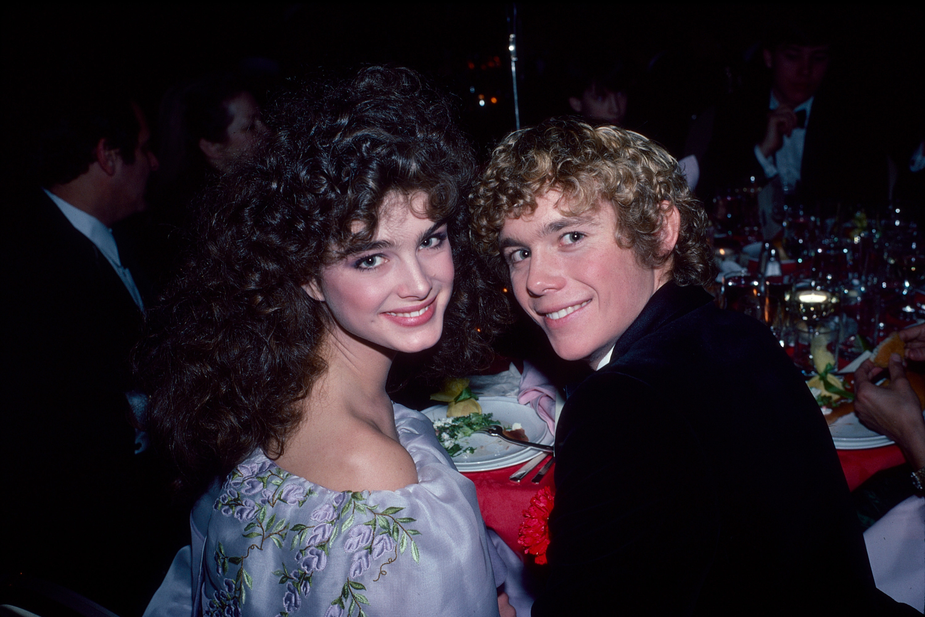 Brooke and Christopher at a table