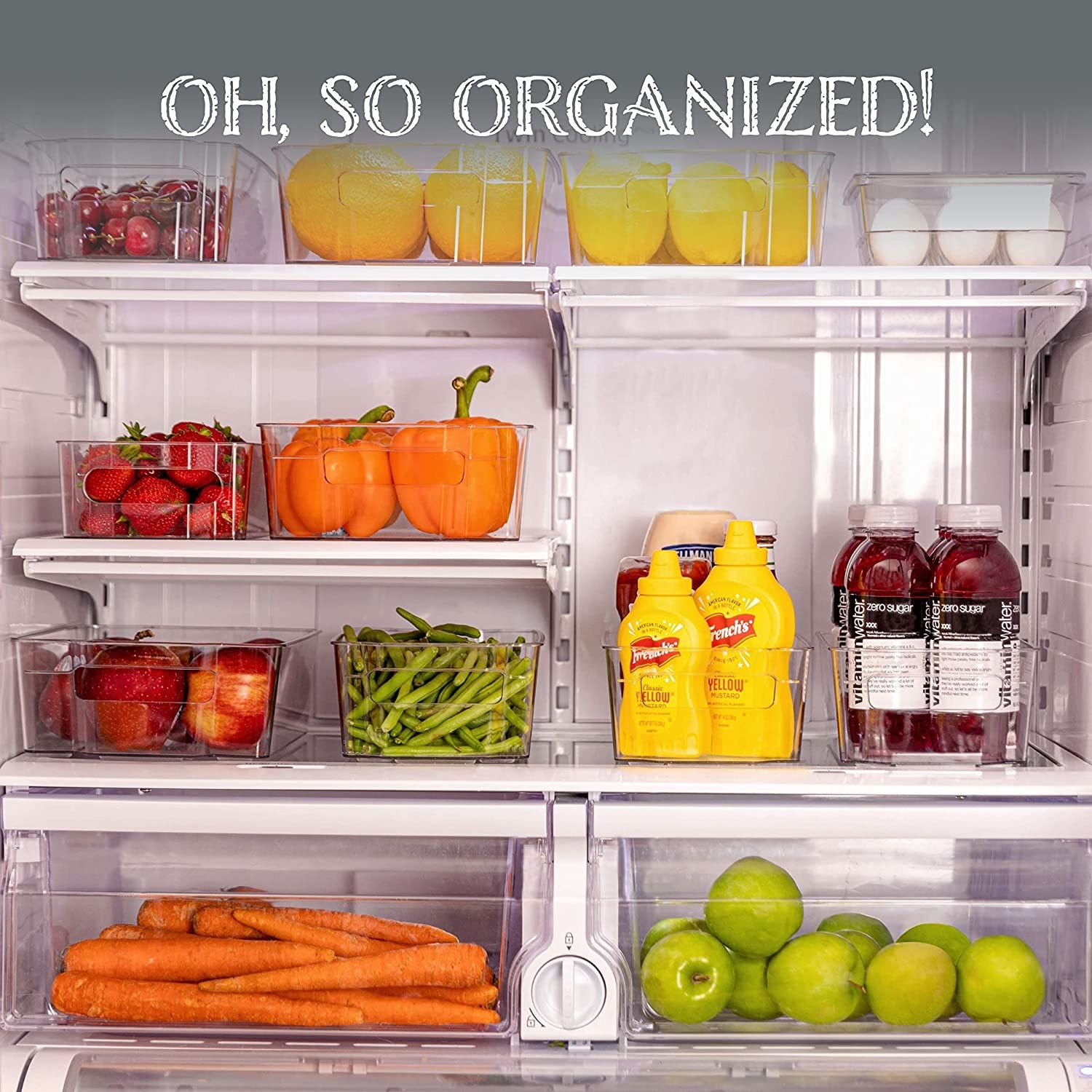 Contenedores para organización de refrigerador