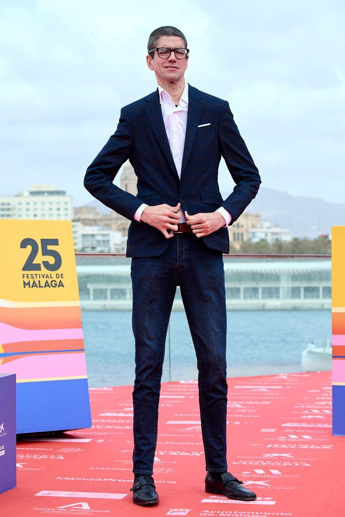 Javier wearing a suit
