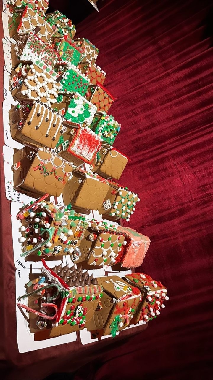Many little gingerbread houses