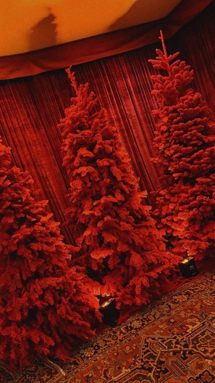 Red Xmas trees
