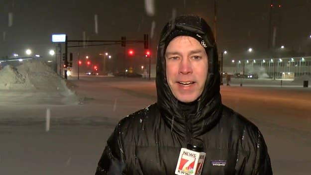 A clip featuring Mark Woodley, sports reporter for KWWL in Iowa, recently went viral after he was seen repeatedly complaining about covering a snowstorm.