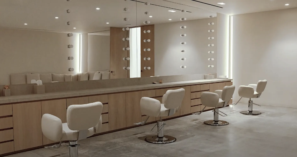 minimalist hair salon