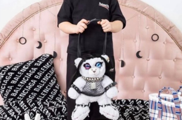 Balenciaga slammed for ads with children holding 'bondage' teddy bears