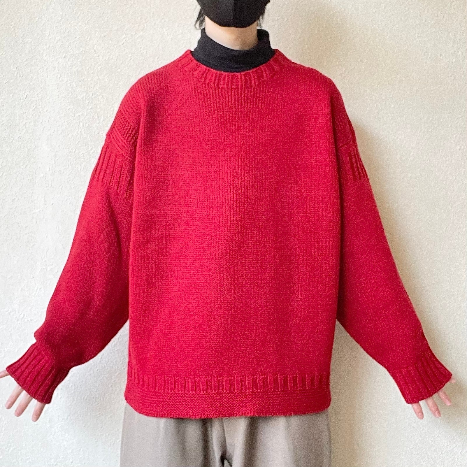 GU（ジーユー）のおすすめのメンズアイテム「ローゲージガンジーセーター（長袖）」