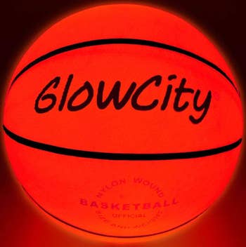 The glowing basketball