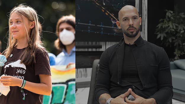 Greta Thunberg once again savaged Andrew Tate after reports of his arrest emerged following a video in which he mocked her for roasting him the first time.