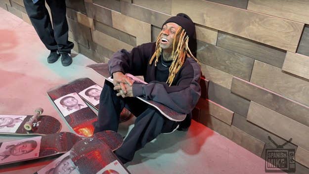 Lil Wayne is now officially a pro skateboarder after his videographer for Young Money Skate, Phil Lopez, gifted the rapper his first pro model board.