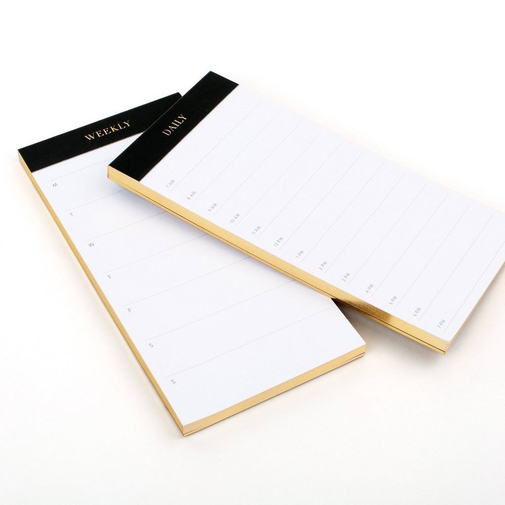 daily and weekly planner notepads
