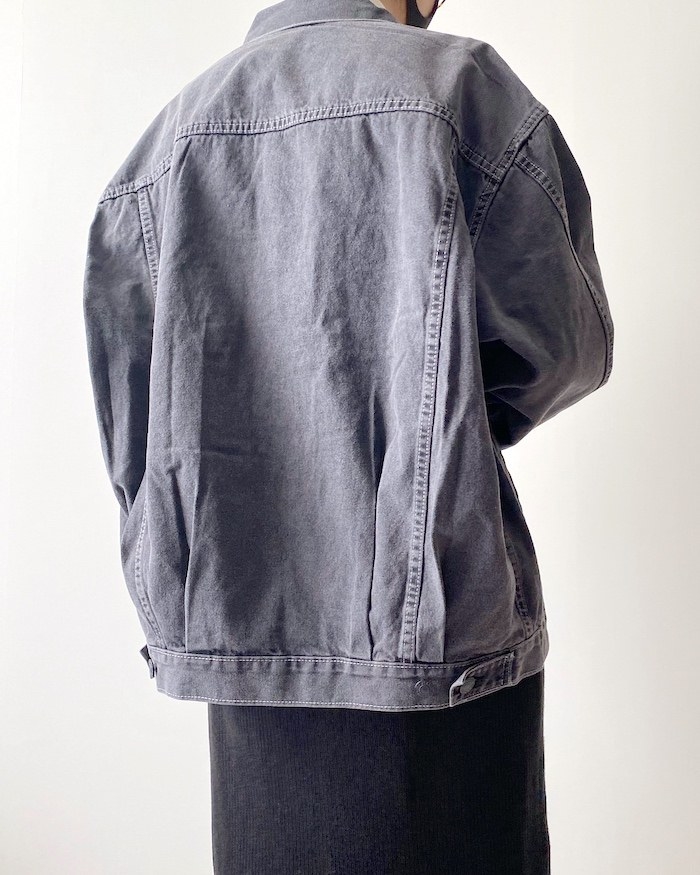 GU（ジーユー）のオススメのジャケット「デニムオーバーサイズジャケット（セットアップ可能）」