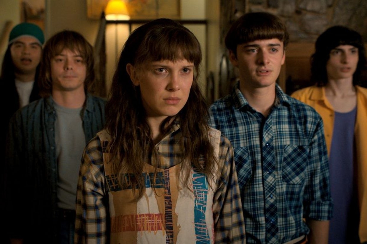 a screencap of the kids in an episode of &quot;Stranger Things&quot; Season 4