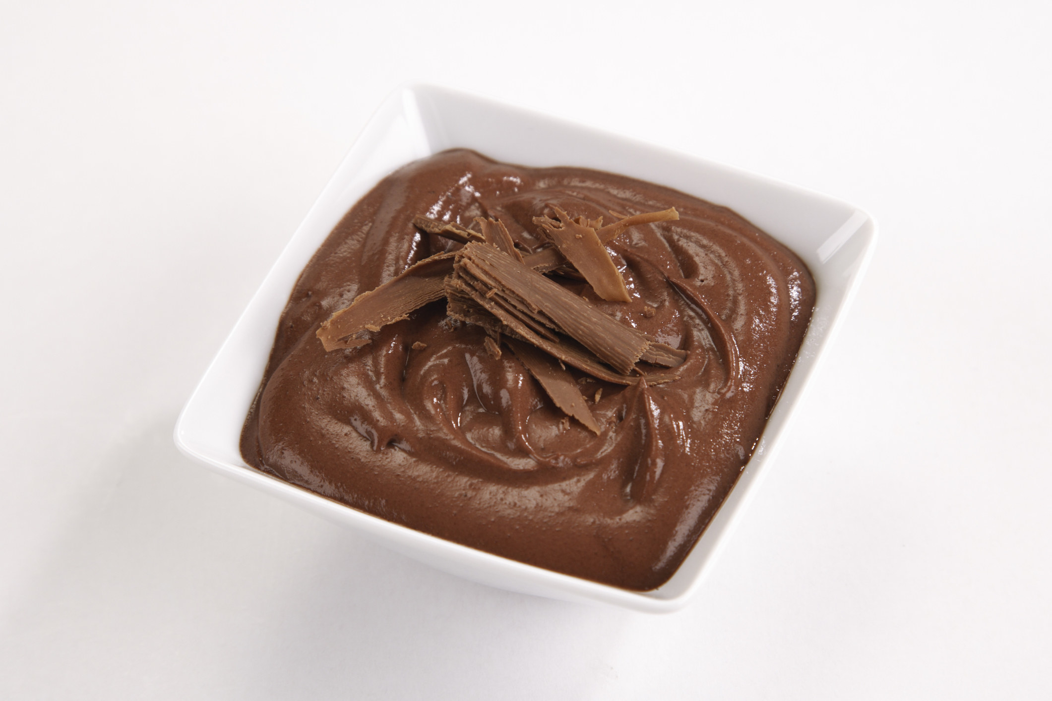 Chocolate pudding in a bowl