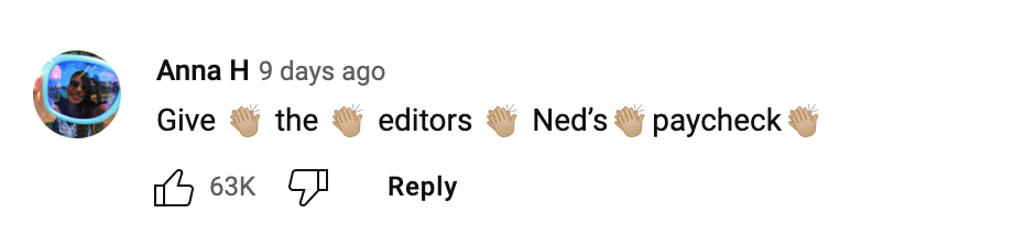 &quot;Give the editors Ned&#x27;s paycheck&quot;