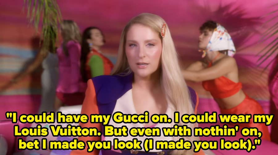 Meghan Trainor - Made You Look (Lyrics) I could have my Gucci on, I could  wear my Louis Vuitton 