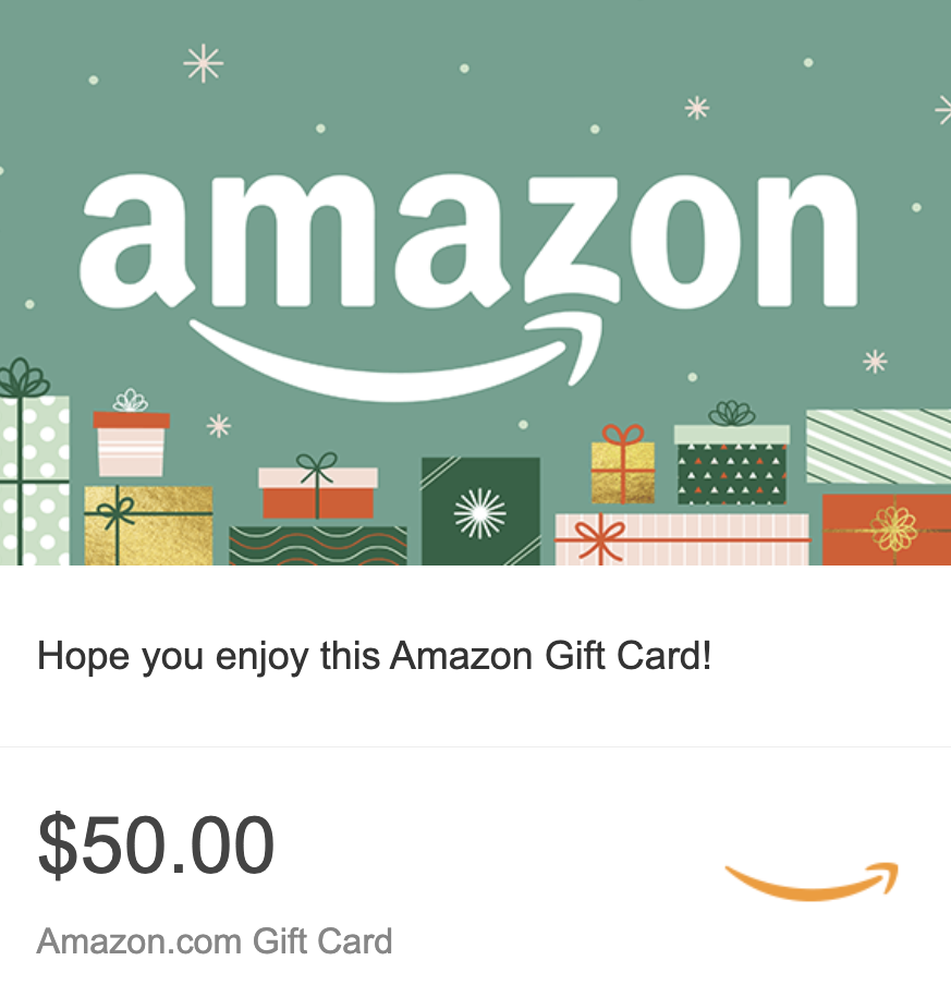 Amazon holiday e-gift card
