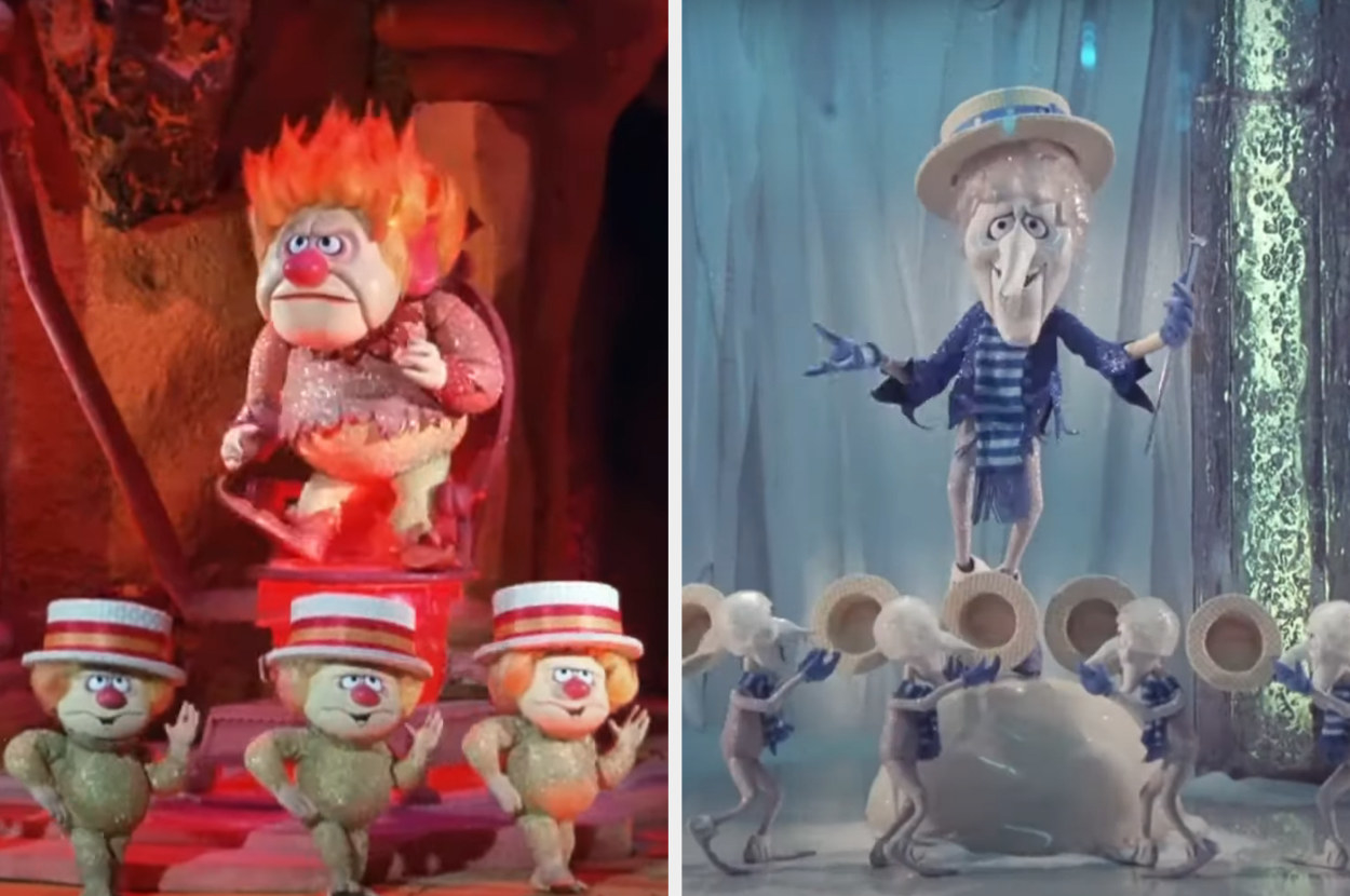 Heat Miser and Snow Miser dance and sing