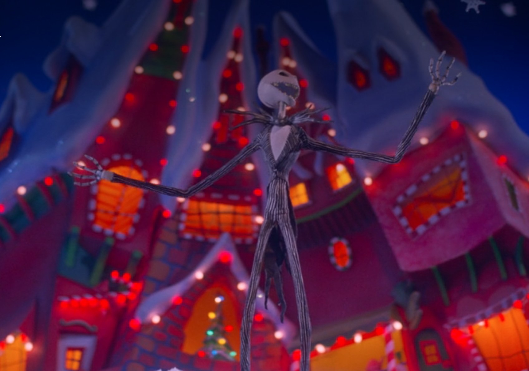 Jack Skellington arrives in Christmas Town